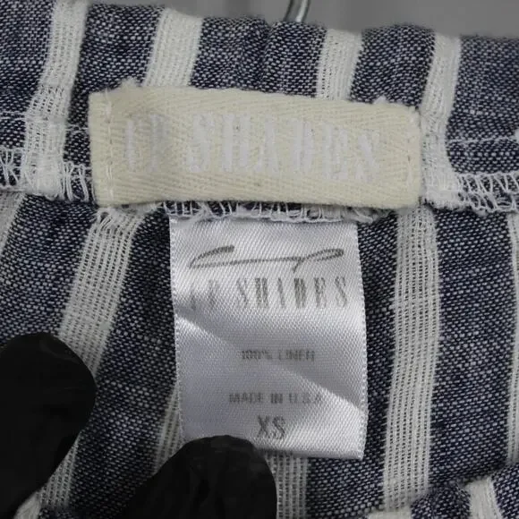 CP Shades Pants Womens XS Linen Striped White Blue Quiet Luxury Old Money Retro - Picture 11 of 11